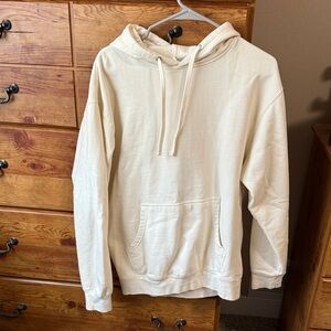 Men's Casual Cream Hoodie